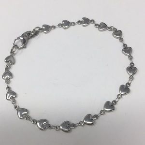Milor bracelet stainless steel hearts clasp